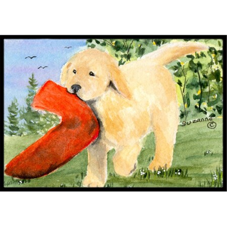 Carolines Treasures Golden Retriever Indoor Outdoor Mat - 18 x 27 in. SS8762MAT